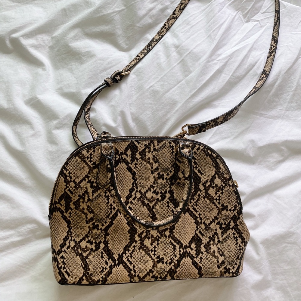 Zip Closure Satchel Handbag - A New Day™